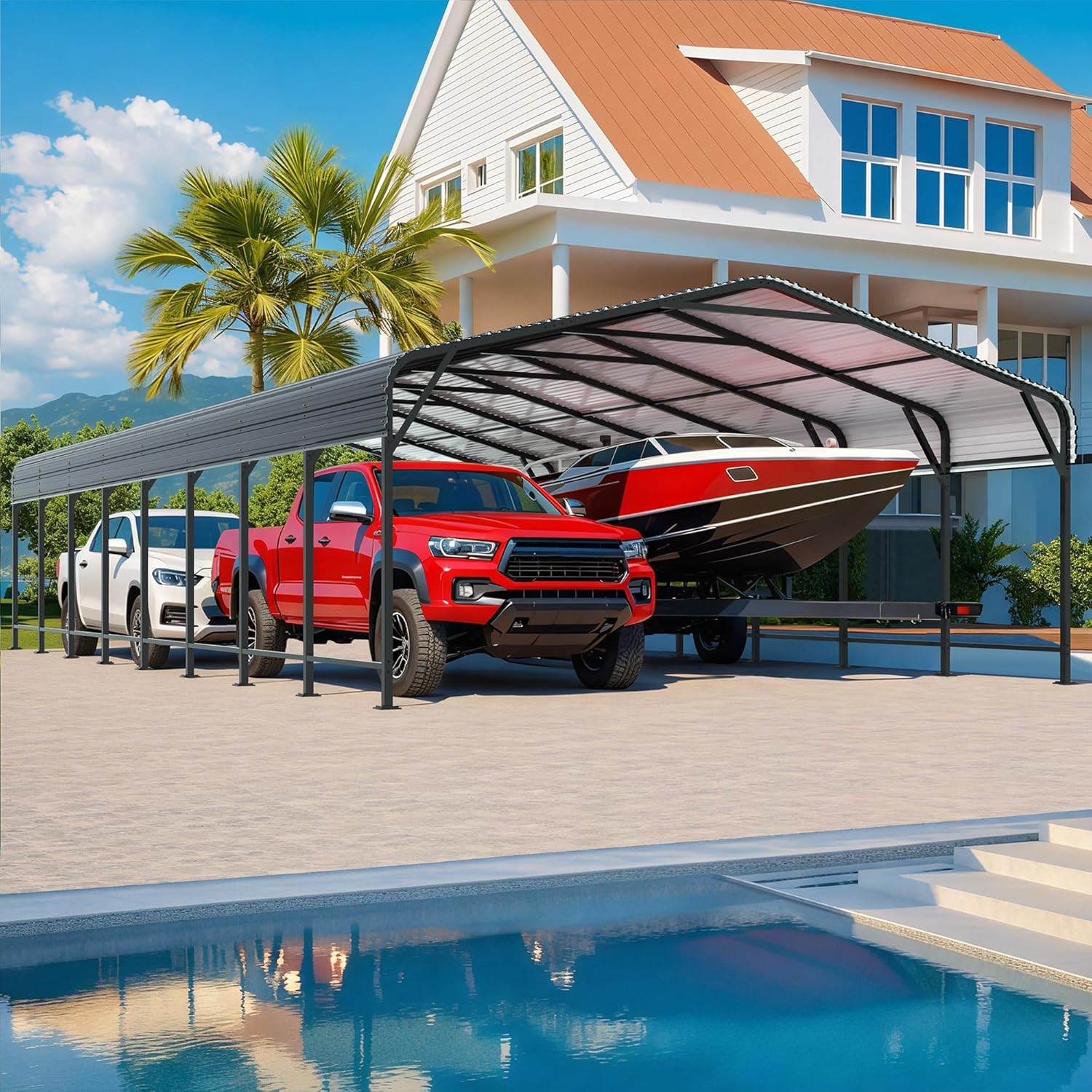 AirWire 20x40 FT Metal Carport Review: Verdict & Pros Cons 1 AirWire 20x40 FT Metal Carport review,AirWire carport review and rating,is AirWire metal carport worth buying,AirWire carport review pros cons,AirWire carport review honest opinion,AirWire 20x40 carport review verdict — full box contents and build quality