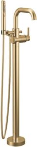 Image 1 of Delta Faucet Trinsic floor mount tub filler review