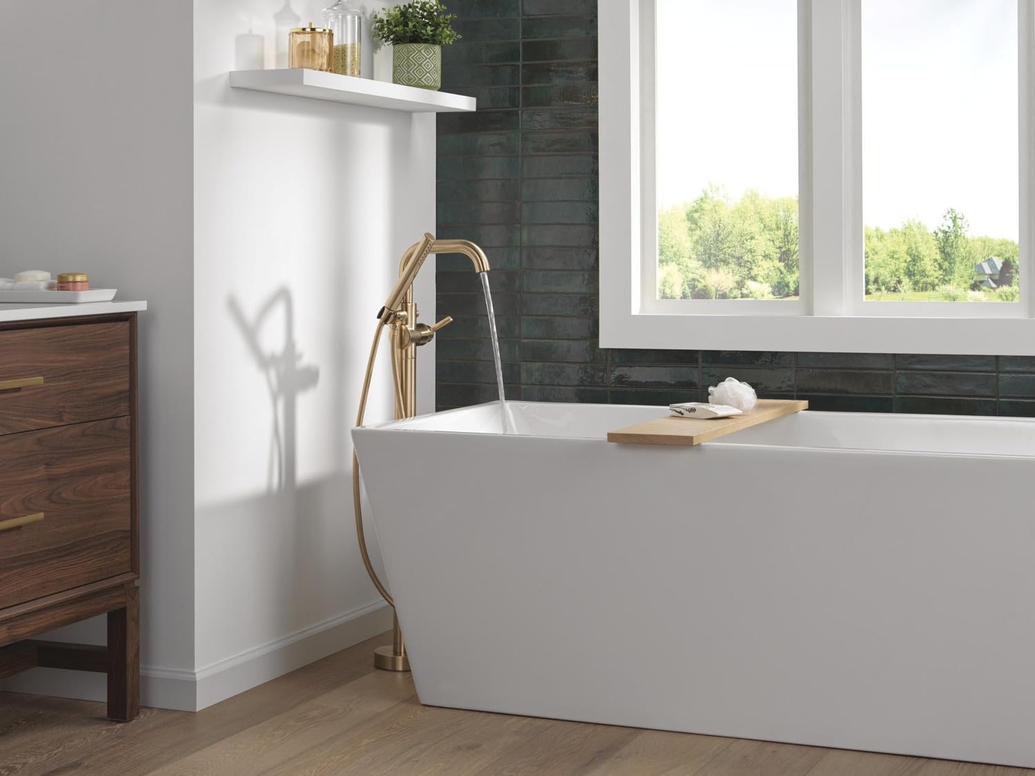 Delta Faucet Trinsic floor mount tub filler review,Delta Trinsic tub filler review and rating,Delta Trinsic floor mount tub filler pros cons,is Delta Trinsic tub filler worth buying,Delta Trinsic tub filler honest opinion,Delta Trinsic floor mount tub filler verdict during hands-on performance testing
