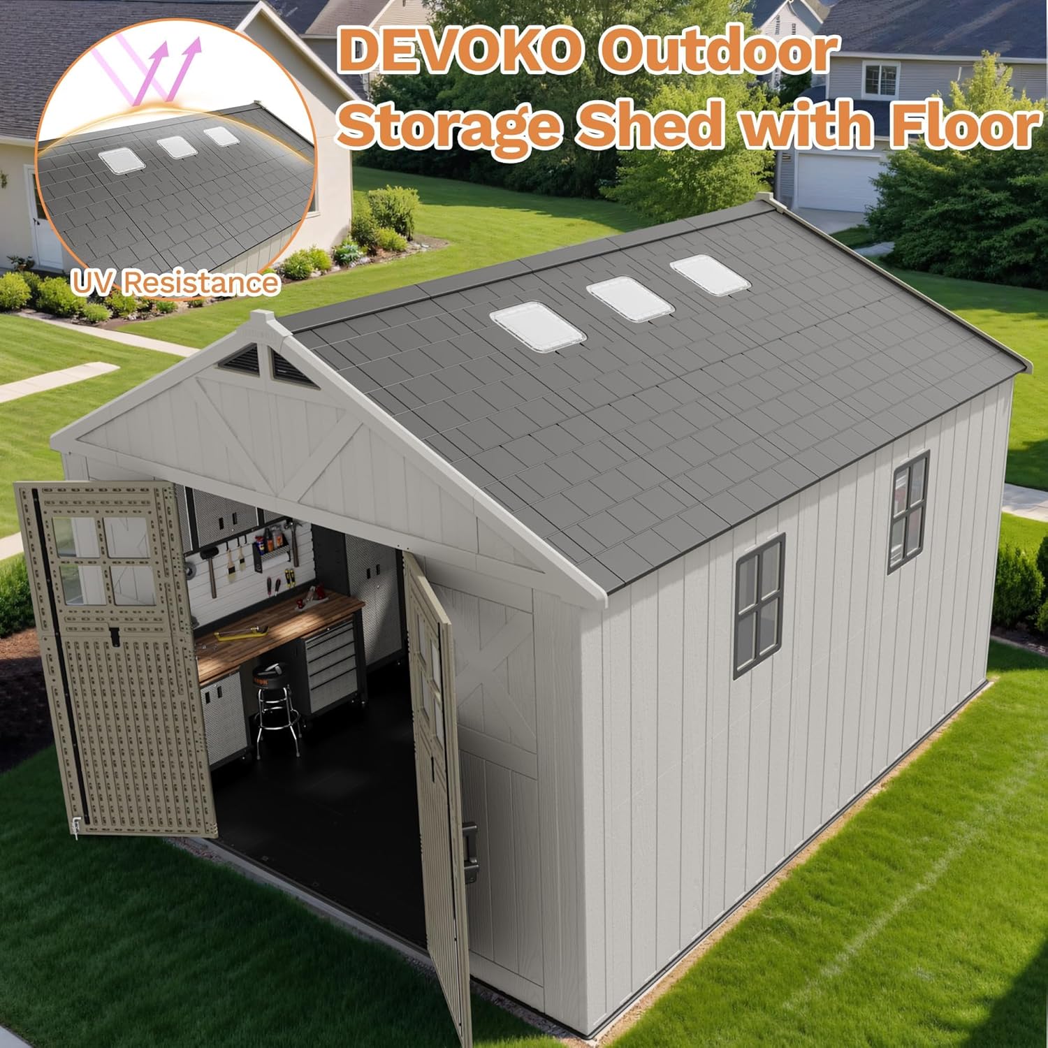 Devoko 10x12 Storage Shed Review: Pros & Cons 3 Devoko 10x12 storage shed review,Devoko storage shed review and rating,is Devoko shed worth buying,Devoko 10x12 shed review pros cons,Devoko shed review honest opinion,Devoko resin shed review verdict — setup process and usability