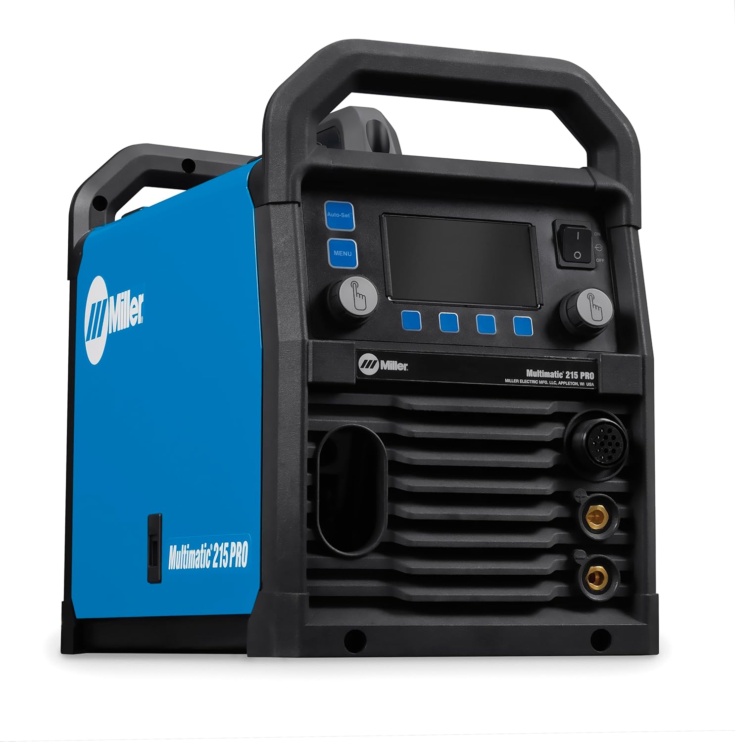 Miller Multimatic 215 PRO review key features including control panel and drive system