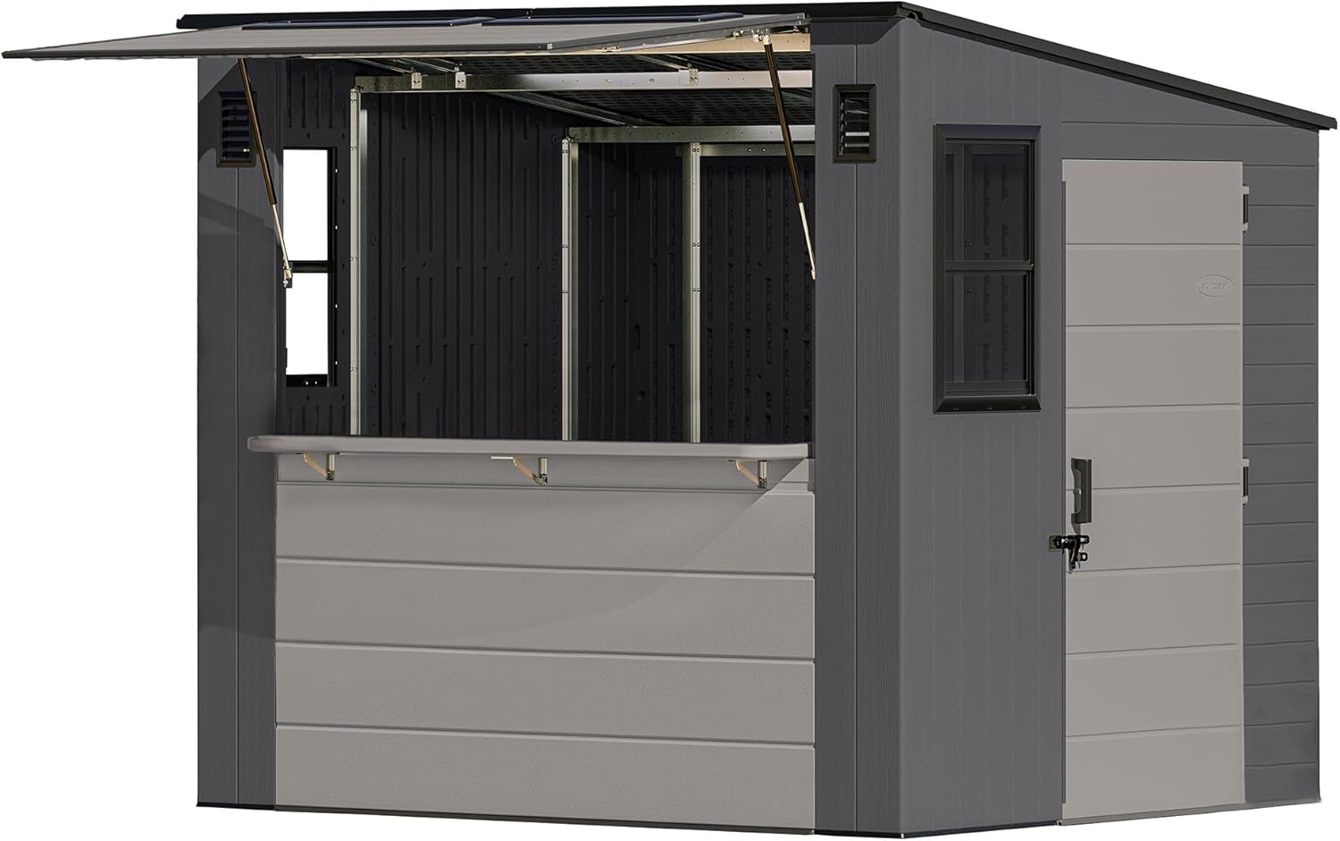Suncast Cabana Entertainment Shed review,Suncast shed review and rating,is Suncast Cabana shed worth buying,Suncast Cabana Entertainment Shed review pros cons,Suncast Cabana review honest opinion,Suncast Cabana Entertainment Shed review verdict build quality and materials close-up