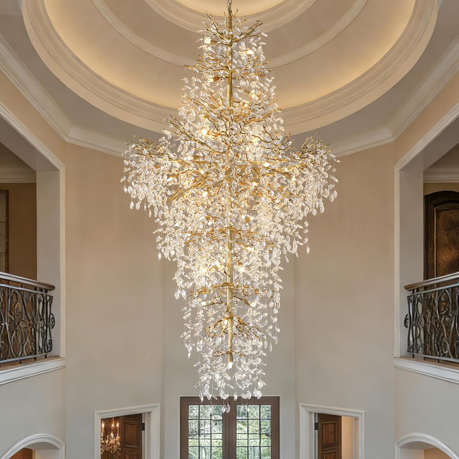 YIOSI 90 Gold Chandelier review,YIOSI chandelier review and rating,YIOSI crystal chandelier review pros cons,YIOSI tree branch chandelier review honest opinion,YIOSI large chandelier review verdict,YIOSI 27-light chandelier worth buying unboxing — what is included in the package