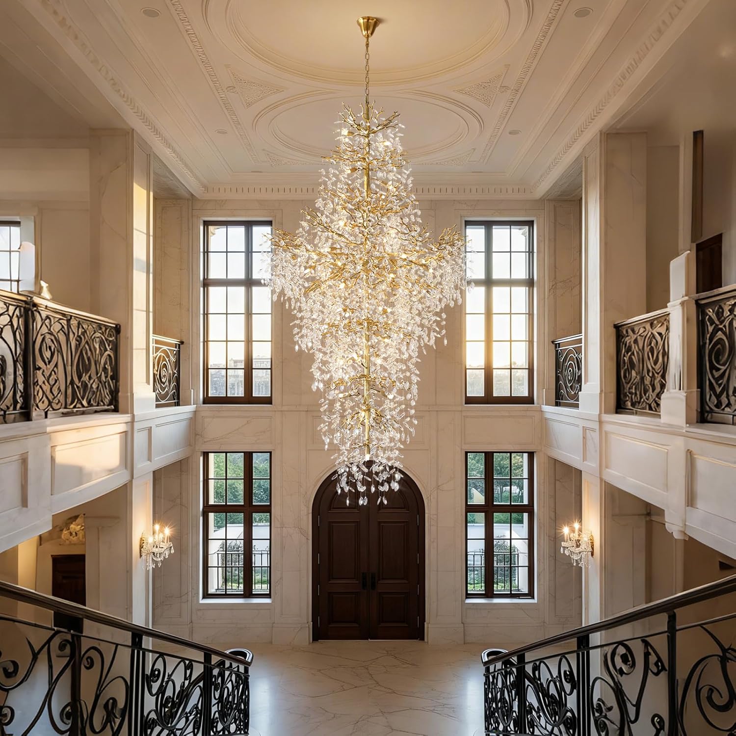 YIOSI 90 Gold Chandelier review,YIOSI chandelier review and rating,YIOSI crystal chandelier review pros cons,YIOSI tree branch chandelier review honest opinion,YIOSI large chandelier review verdict,YIOSI 27-light chandelier worth buying after extended use — long-term performance