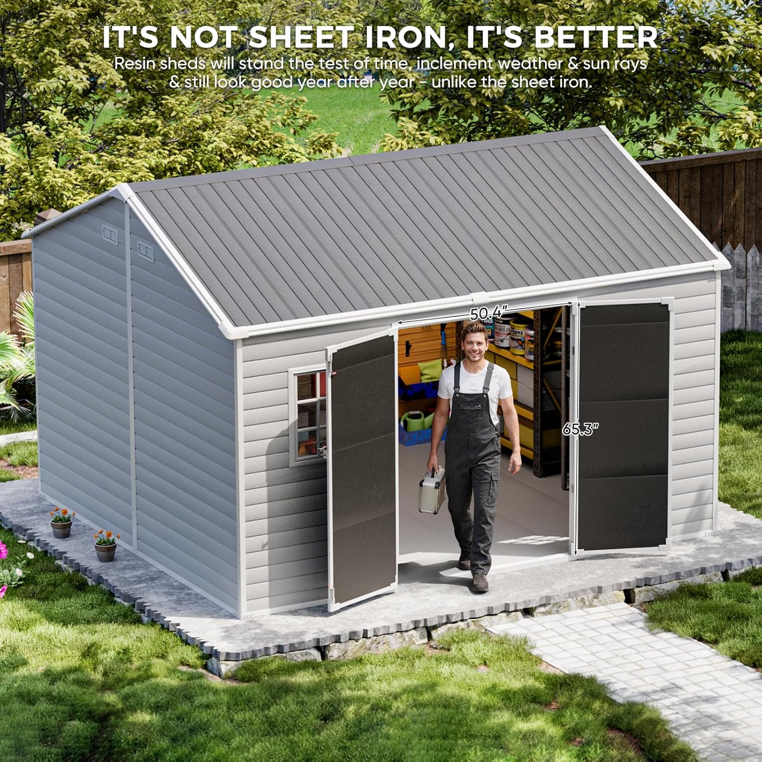 CDCASA 10x12 Resin Shed Review: Honest Pros & Cons 4 CDCASA 10x12 resin shed review performance test results