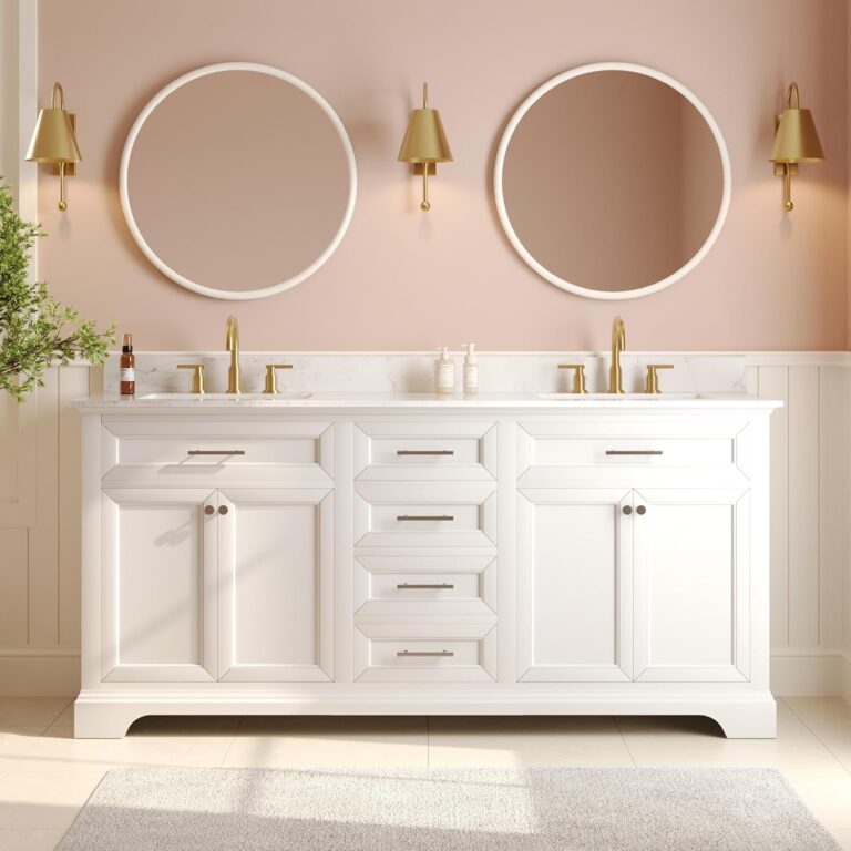DeerValley 72 inch Bathroom Vanity Review: Honest Pros & Cons 41 Image 1 of DeerValley 72 inch bathroom vanity review