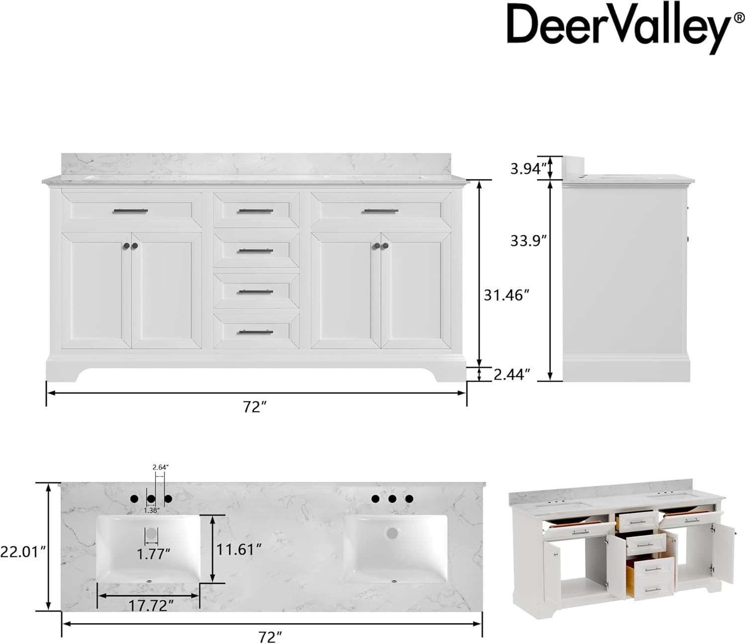 DeerValley 72 inch Bathroom Vanity Review: Honest Pros & Cons 2 DeerValley 72 inch bathroom vanity review,DeerValley 72 inch double sink vanity review pros cons,DeerValley bathroom vanity honest review,72 inch bathroom vanity review and rating,is DeerValley bathroom vanity worth buying,DeerValley vanity review verdict setup and first use experience