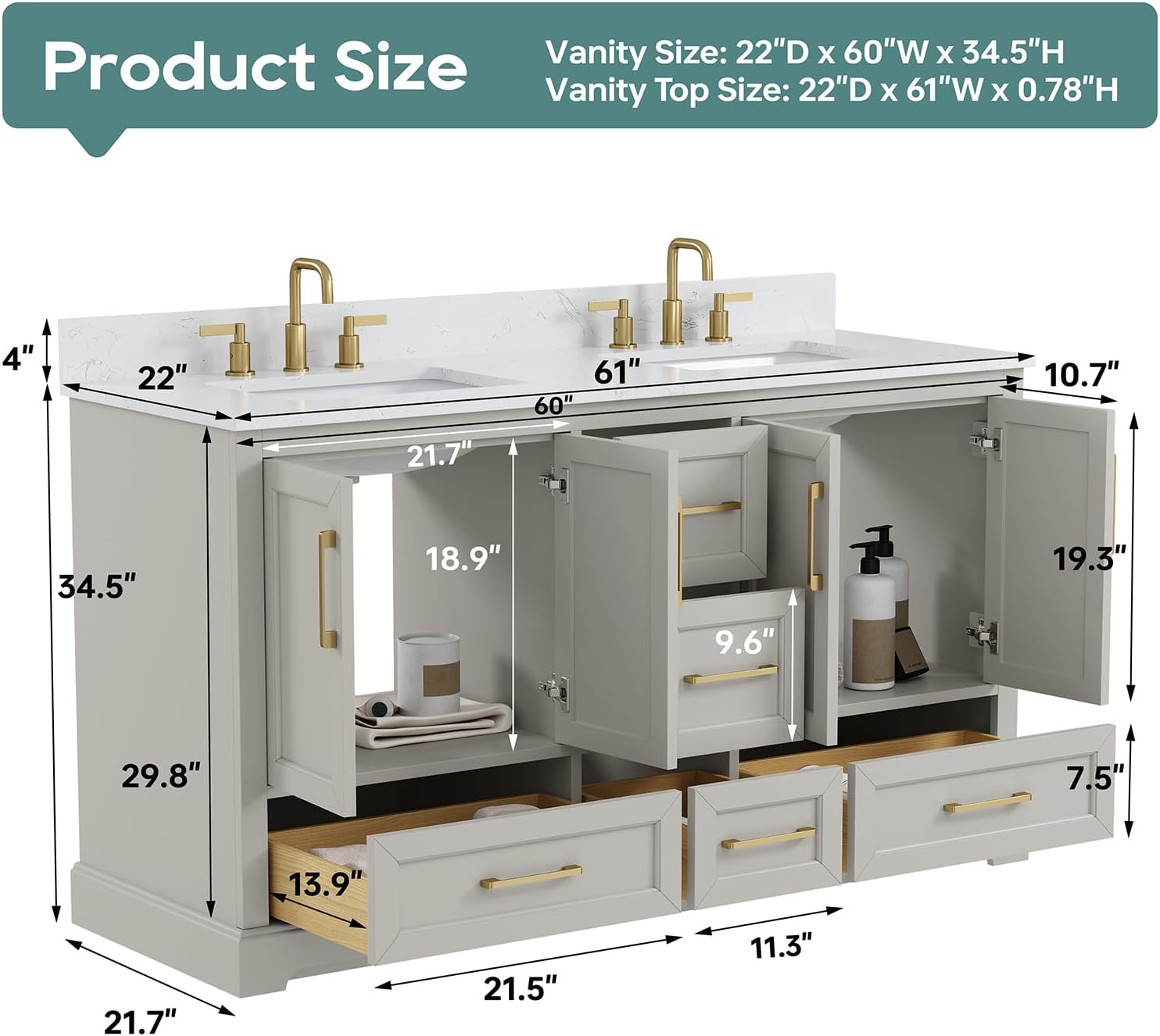 Deluxe Living 60 Inch Double Sink Vanity Review: Pros & Cons 2 Deluxe Living 60 inch double sink vanity review,Deluxe Living vanity review and rating,is Deluxe Living vanity worth buying,Deluxe Living vanity review pros cons,Deluxe Living vanity review honest opinion,Deluxe Living vanity review verdict key features examined up close
