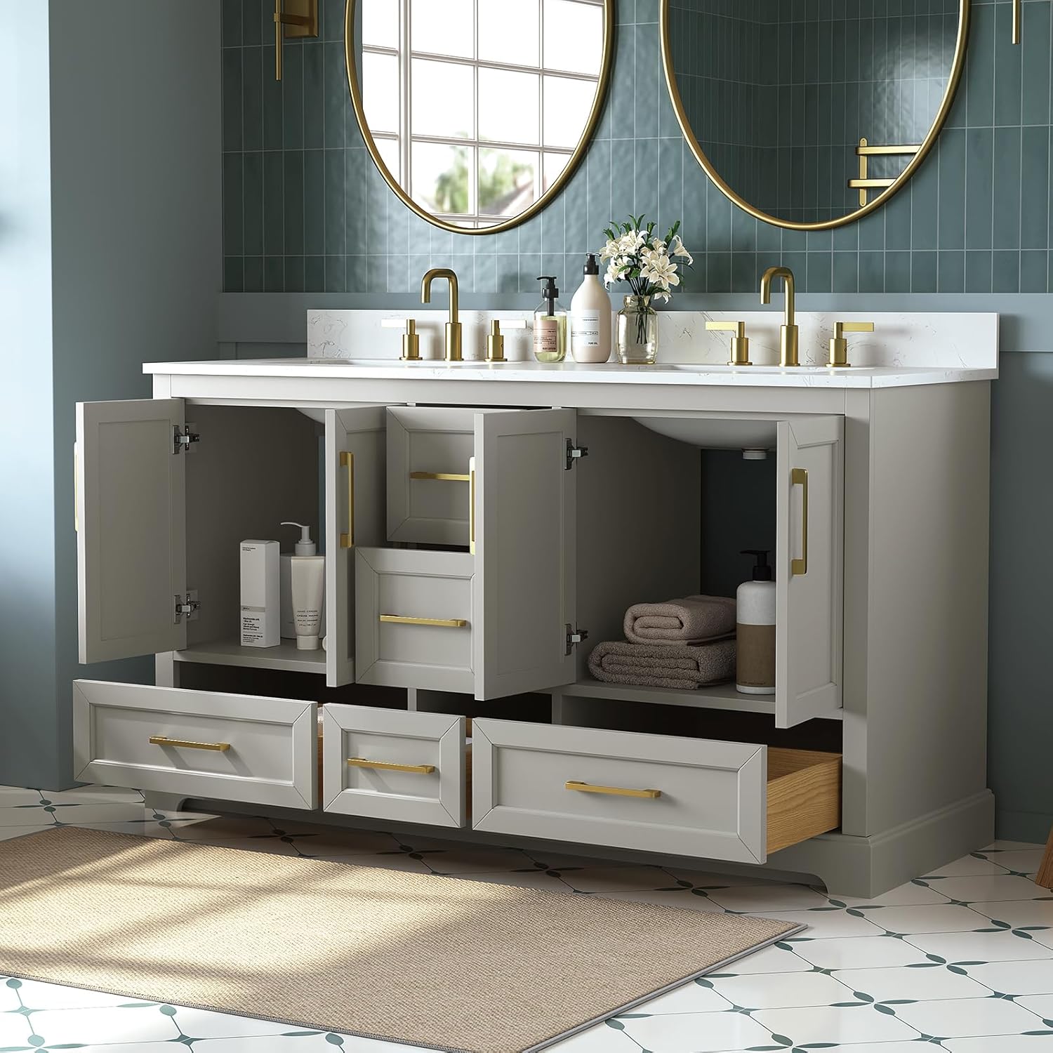 Deluxe Living 60 Inch Double Sink Vanity Review: Pros & Cons 4 Deluxe Living 60 inch double sink vanity review,Deluxe Living vanity review and rating,is Deluxe Living vanity worth buying,Deluxe Living vanity review pros cons,Deluxe Living vanity review honest opinion,Deluxe Living vanity review verdict performance test results