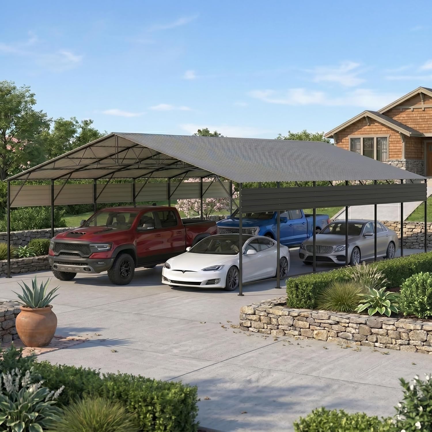 Devoko 20x30 FT Metal Carport review,Devoko metal carport review and rating,is Devoko carport worth buying,Devoko carport review pros cons,Devoko carport review honest opinion,Devoko 20x30 carport review verdict build quality and materials close-up