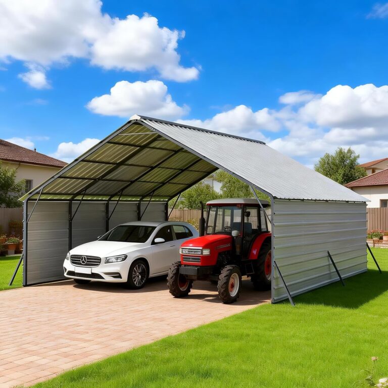FLOUREE 20x20 Metal Carport Review: Honest Pros & Cons 11 Image 1 of FLOUREE 20x20 metal carport review