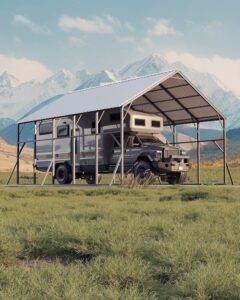Image 1 of Garvee 20x25 ft metal carport kit review