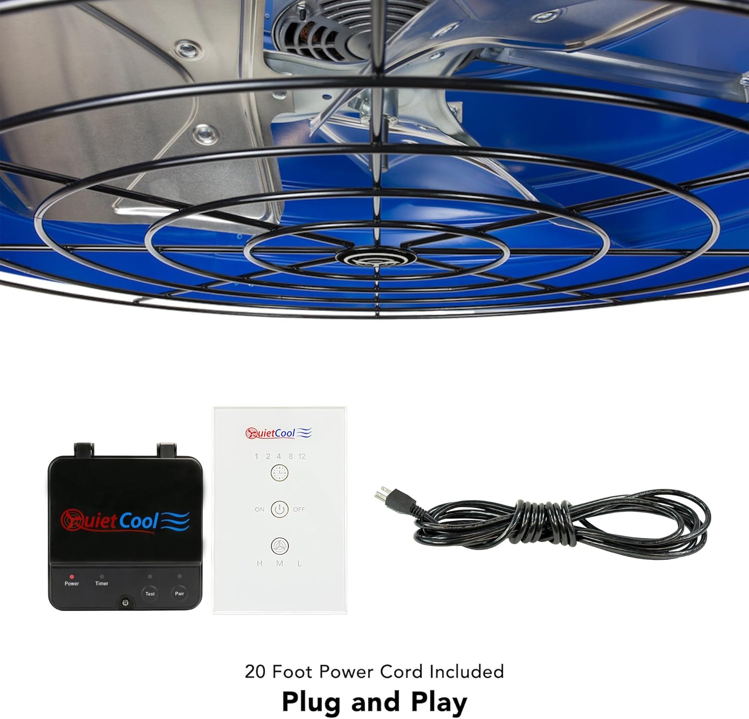 QuietCool QC CL-7000 RF review - unboxing and complete package contents