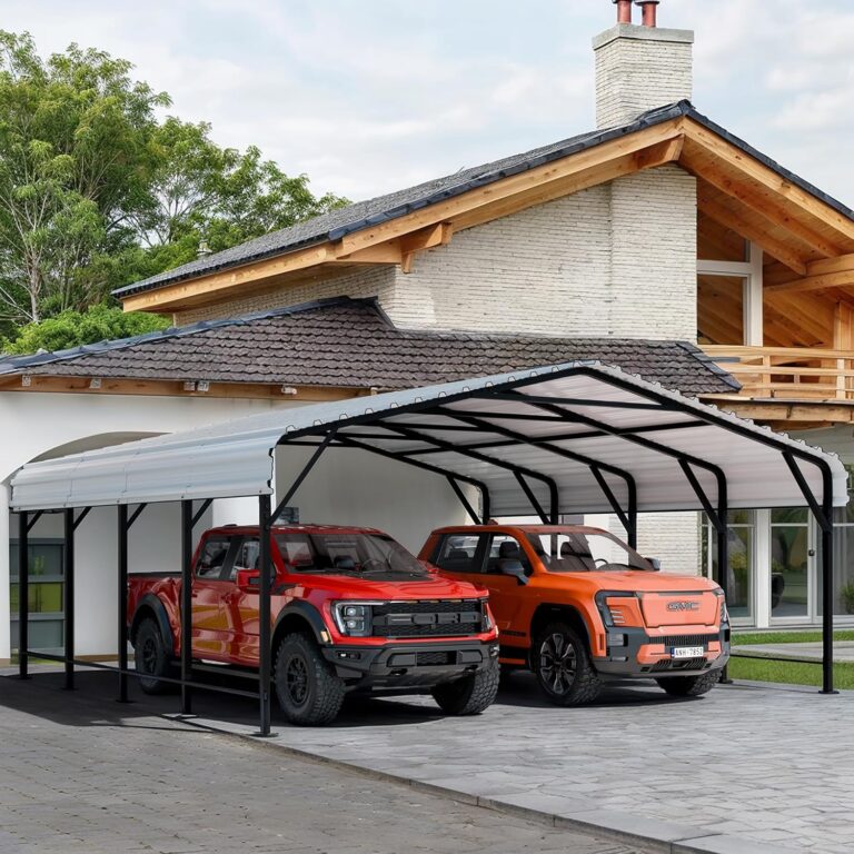 Shintenchi 20x20 Metal Carport Review: Honest Pros & Cons 29 Image 1 of Shintenchi 20x20 metal carport review