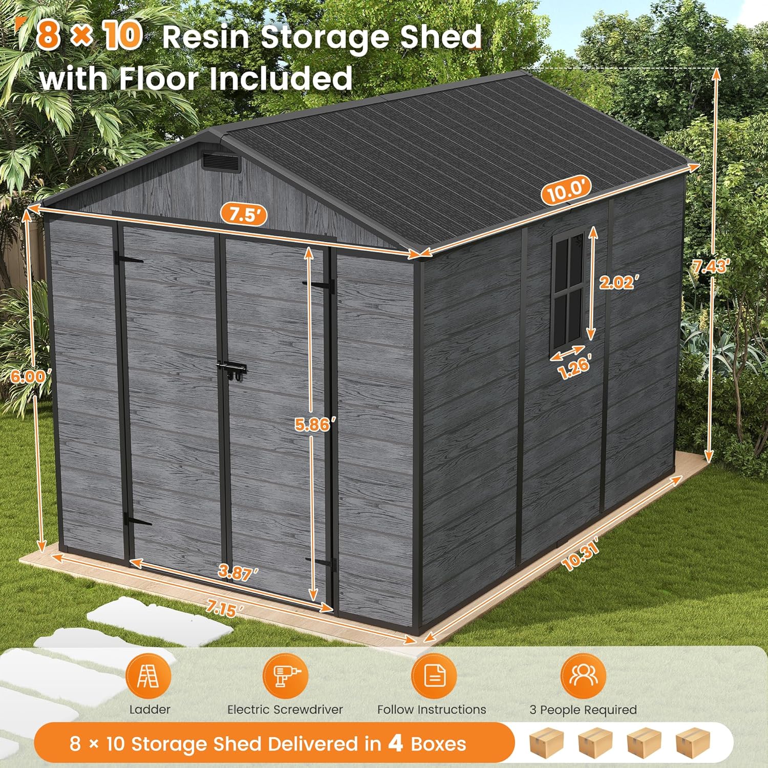 UDPATIO Outdoor Resin Storage Shed Review: Pros & Cons 2 UDPATIO outdoor resin storage shed review features that matter in real use