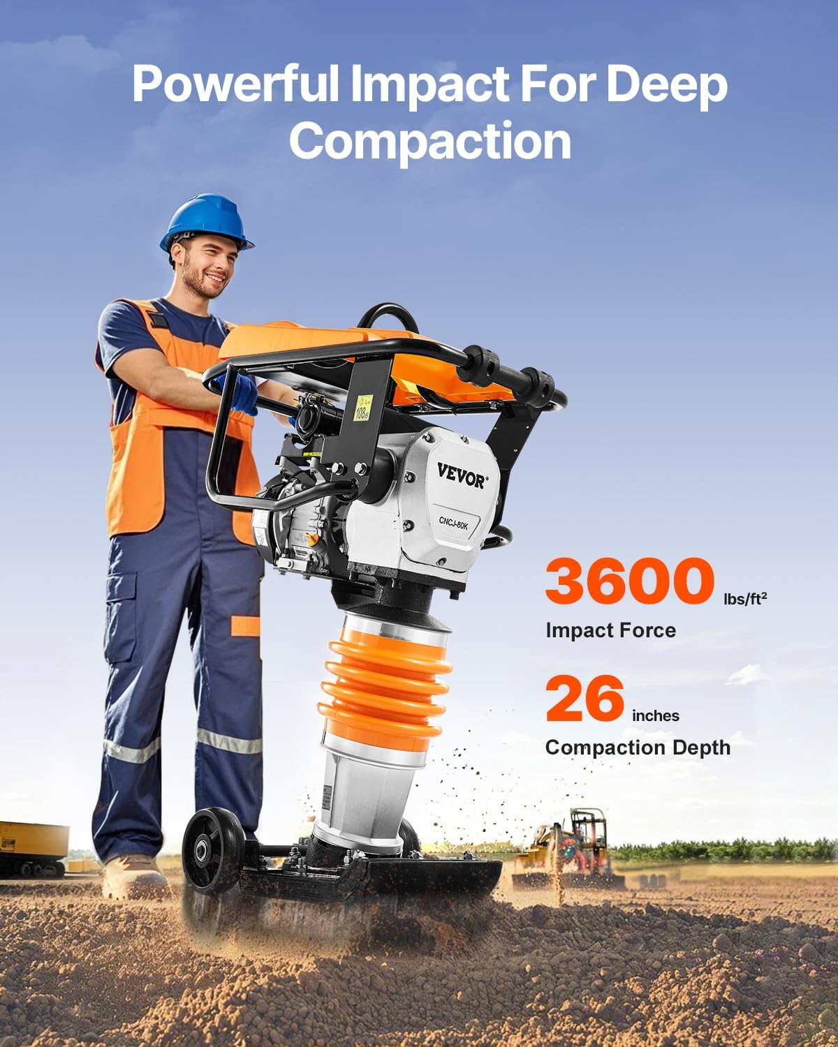 VEVOR Jumping Jack Compactor Review: Pros & Cons Verdict 2 VEVOR jumping jack compactor review setup and first use experience
