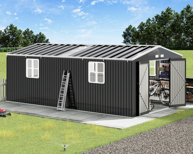 VanAcc 12x20x7.2 FT Outdoor Storage Shed Review: Honest Verdict 32 Image 1 of VanAcc 12x20x7.2 FT Outdoor Storage Shed review