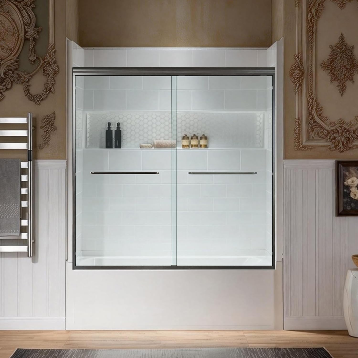 WOODBRIDGE 60 x 32 alcove soaking bathtub review,WOODBRIDGE alcove tub review and rating,is WOODBRIDGE alcove soaking tub worth buying,WOODBRIDGE bathtub surround review pros cons,WOODBRIDGE 60x32 tub honest opinion,WOODBRIDGE tub and door review verdict — full package contents
