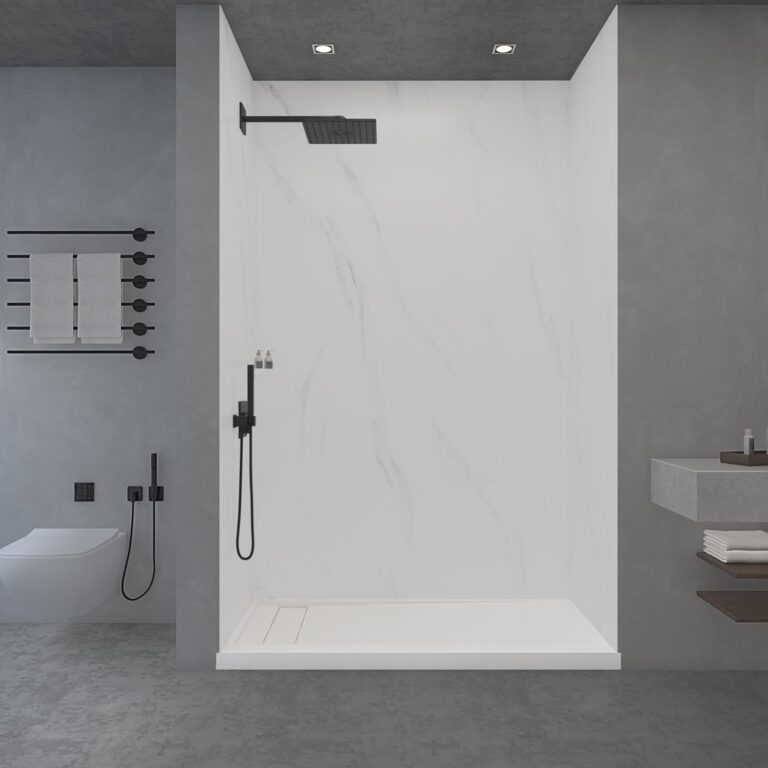 WOODBRIDGE Solid Surface Shower Panel Kit Honest Review: Pros & Cons 27 Image 1 of WOODBRIDGE solid surface shower panel kit review