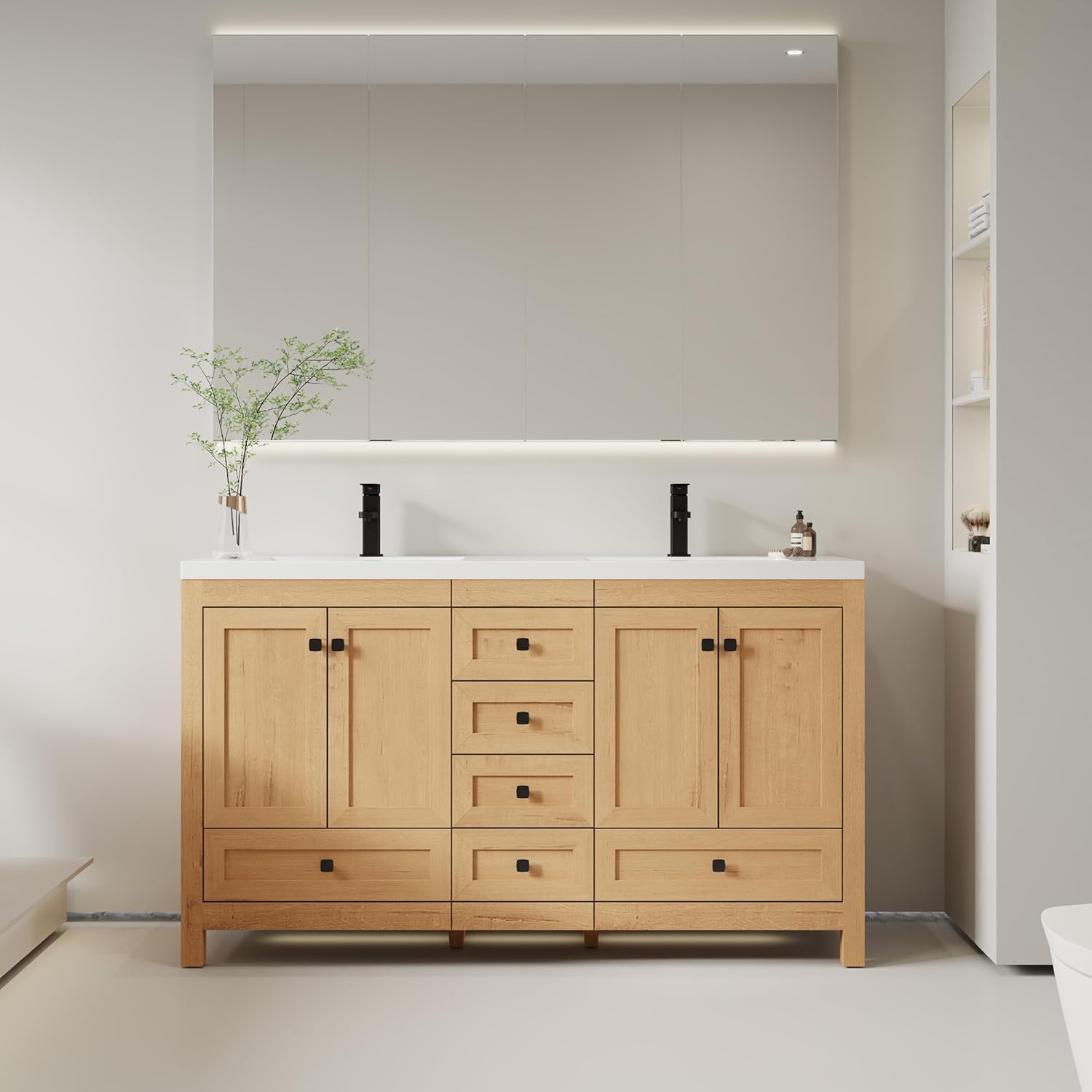 eclife 60 Bathroom Vanity Review: Honest Pros & Cons 3 Setting up the eclife 60 bathroom vanity review,eclife 60 bathroom vanity review and rating,is eclife 60 bathroom vanity worth buying,eclife 60 bathroom vanity review pros cons,eclife 60 bathroom vanity review honest opinion,eclife 60 bathroom vanity review verdict for the first time