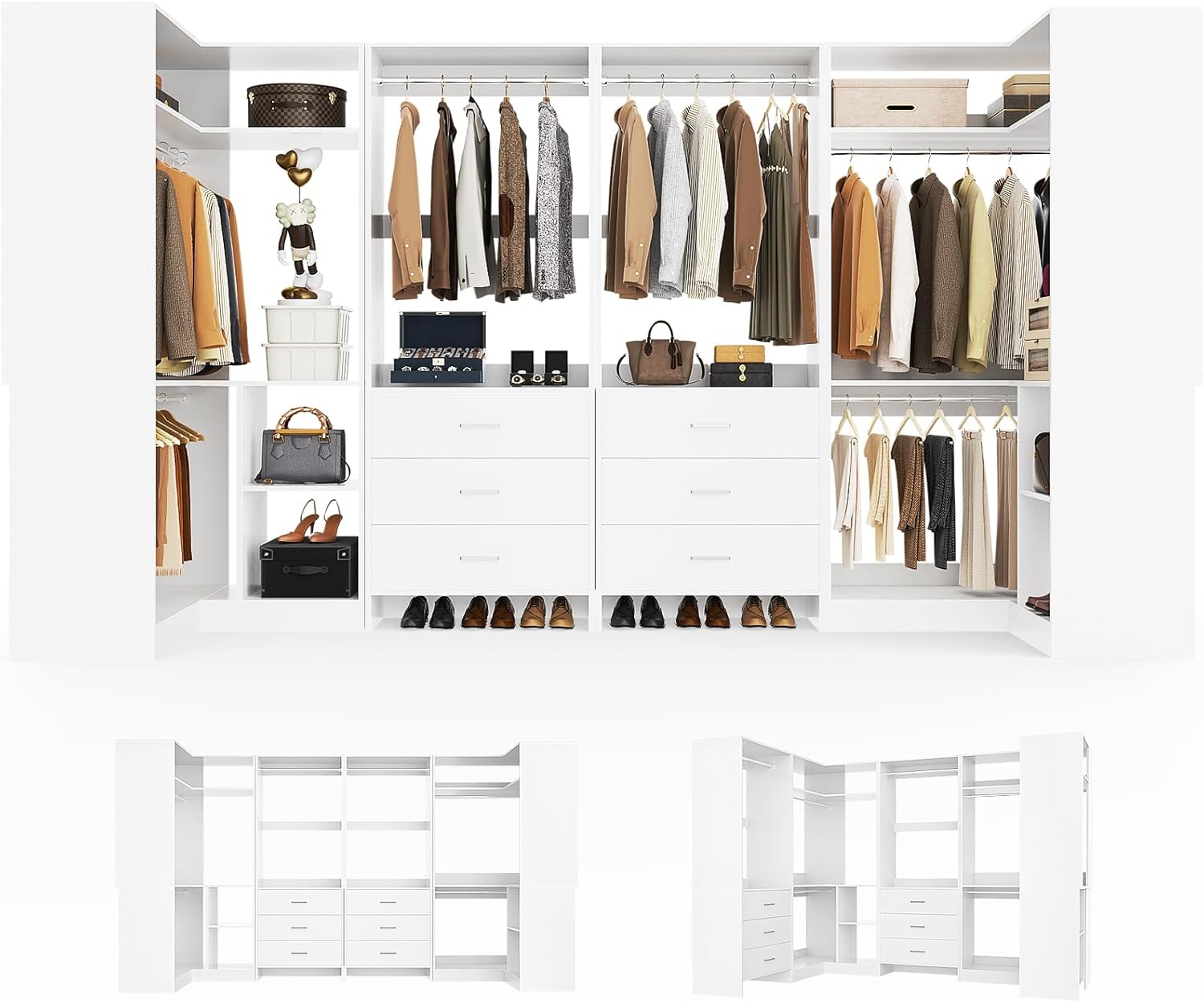 Aheaplus Closet System Review: Unbiased Pros & Cons 1 Aheaplus closet system review build quality and materials close-up showing wood panels, drawer glides, and hardware