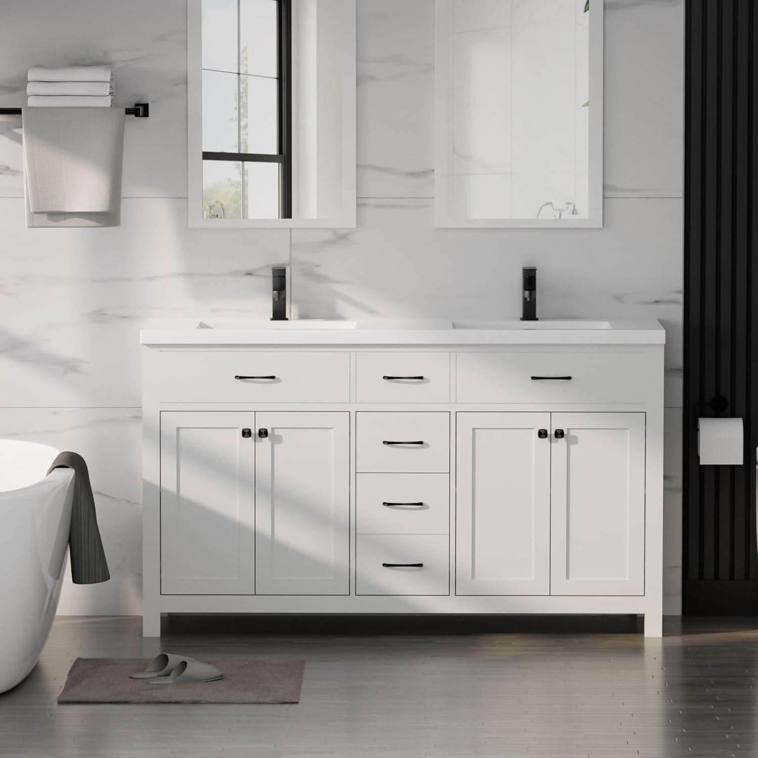 LUCKWIND 60 Bathroom Vanity Review: Pros & Cons 1 LUCKWIND 60 bathroom vanity review,LUCKWIND bathroom vanity review and rating,is LUCKWIND vanity worth buying,LUCKWIND vanity review pros cons,LUCKWIND 60 vanity review honest opinion,LUCKWIND vanity review verdict build quality and materials close-up
