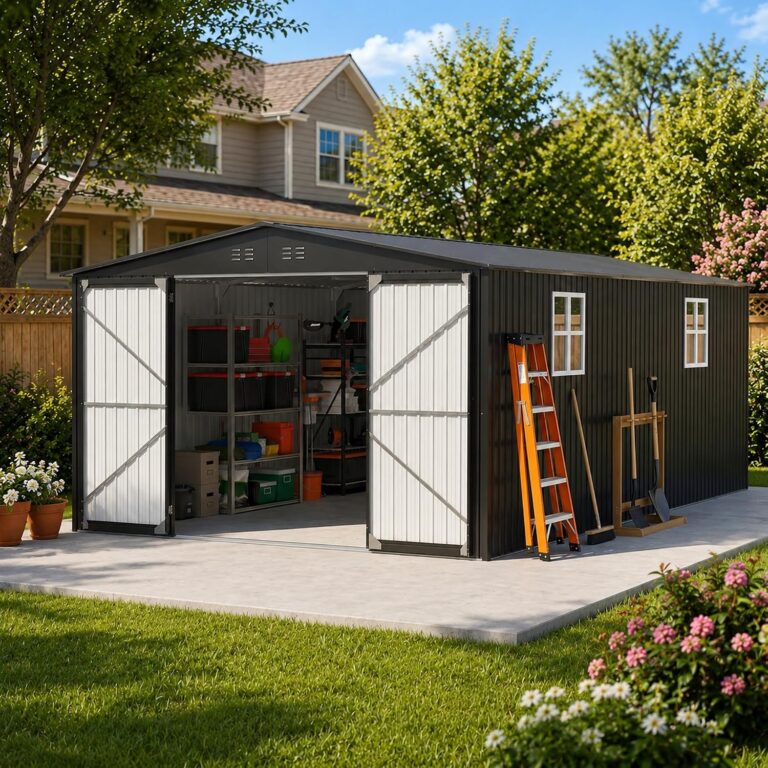 MNLR 12x18 FT Metal Shed Review: Honest Verdict 1 Image 1 of MNLR 12x18 FT metal shed review