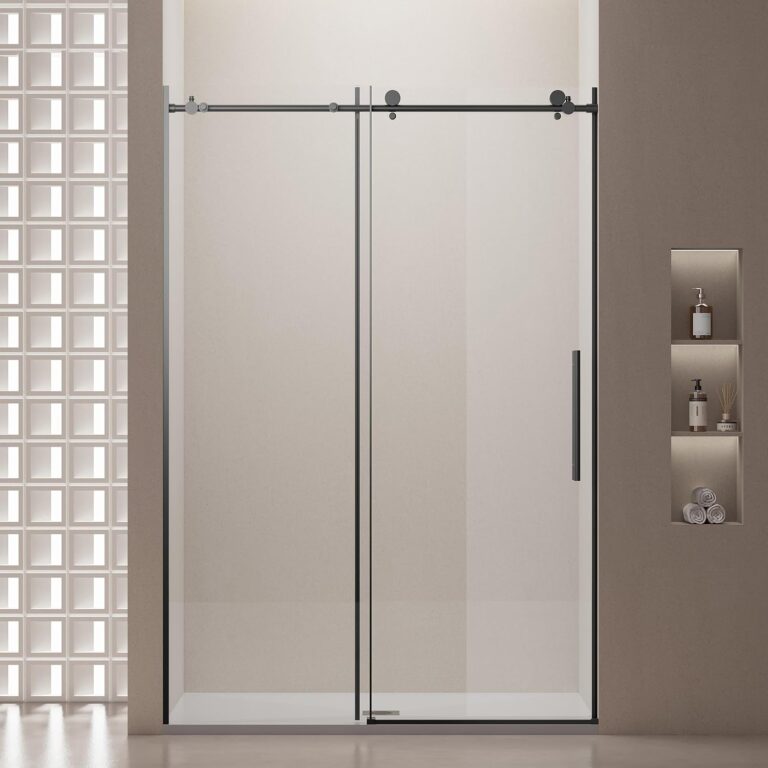 MonBlari Frameless Sliding Shower Door Review: Honest Verdict 1 Image 1 of MonBlari frameless sliding shower door review
