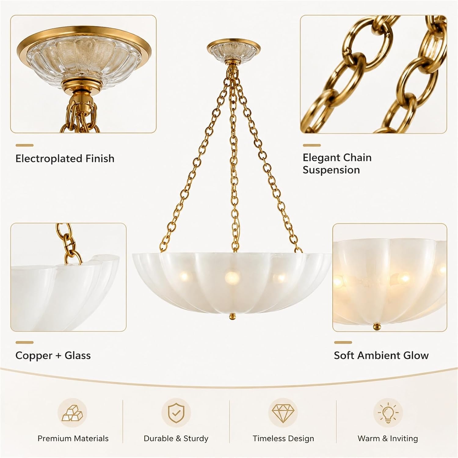 NJGGC Glass Bowl Chandelier Review: Honest Pros & Cons 3 NJGGC glass bowl chandelier review performance results — claims verified against real-world testing