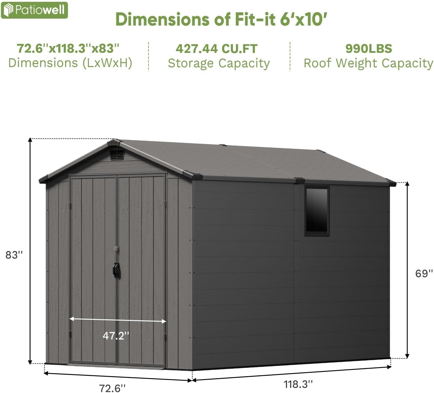Patiowell 6x10 FT Outdoor Storage Shed Review: Honest Verdict 4 Patiowell 6x10 FT outdoor storage shed review,Patiowell storage shed review and rating,is Patiowell shed worth buying,Patiowell shed review pros cons,Patiowell shed review honest opinion,Patiowell 6x10 shed review verdict — performance test results