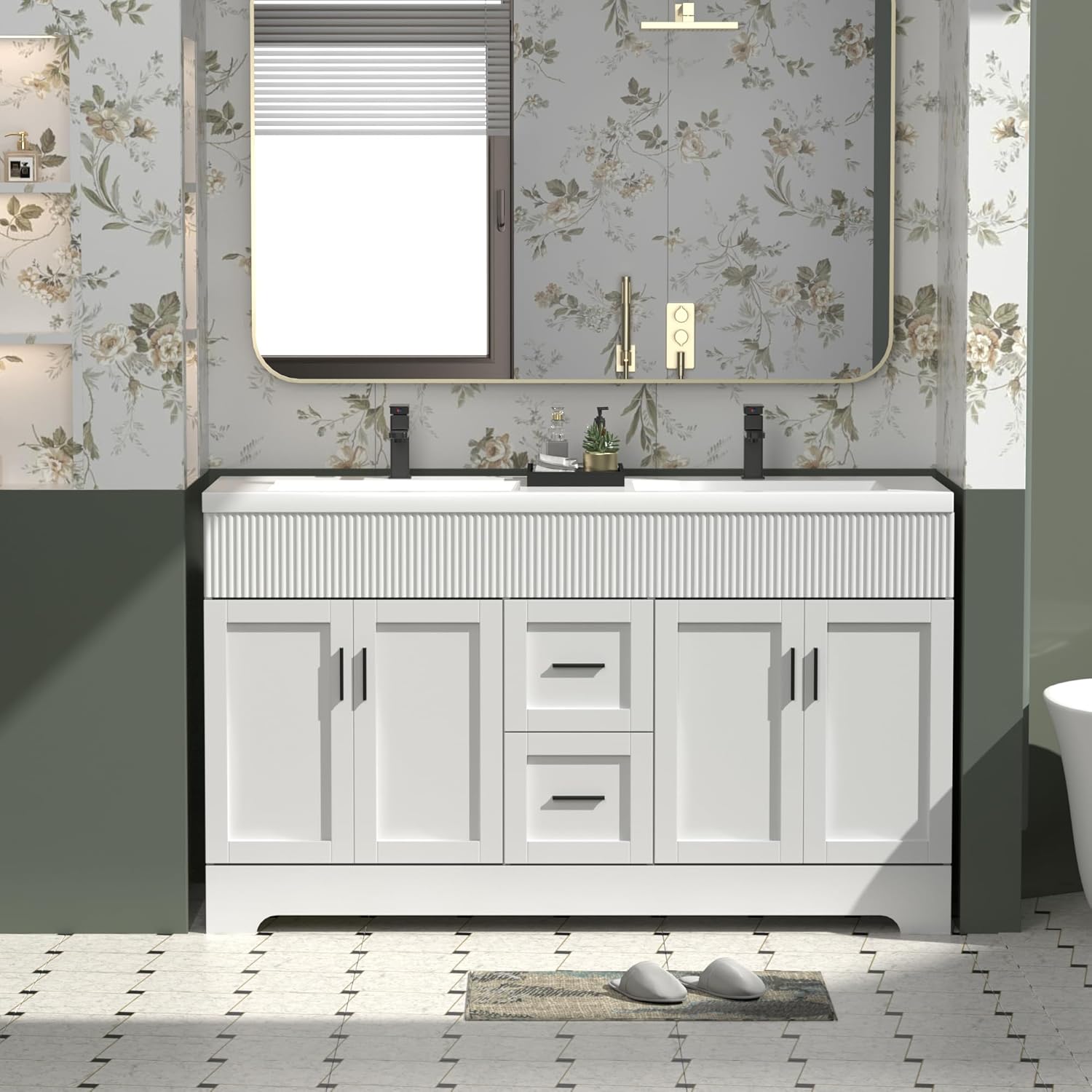 eclife 60 Inch Bathroom Vanity Review: Honest Pros & Cons 1 eclife 60 inch bathroom vanity review,eclife 60 inch vanity review and rating,is eclife bathroom vanity worth buying,eclife vanity review pros cons,eclife vanity review honest opinion,eclife 60 vanity review verdict unboxing — package contents and first impressions