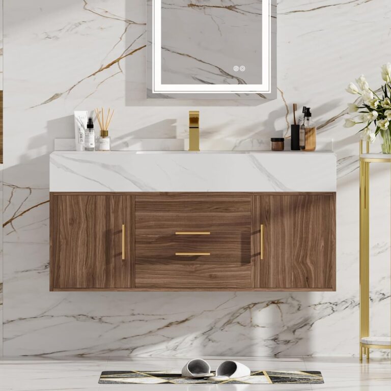 Homary Floating Bathroom Vanity Review: Pros & Cons Verdict 9 Image 1 of homary floating bathroom vanity review